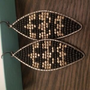 Beaded french wire earrings